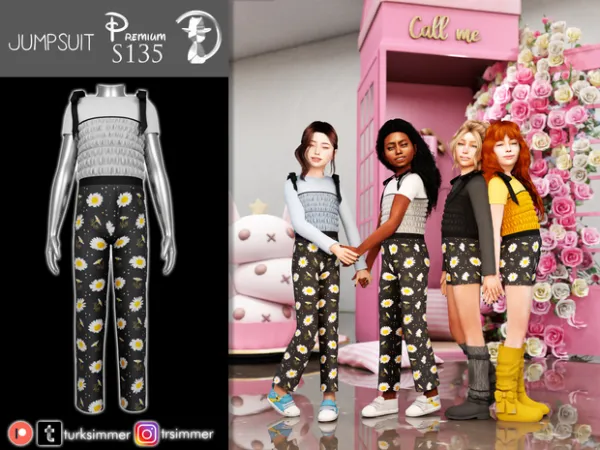 Alpha Jumpsuit S135 by turksimmer - The Sims 4 Custom Content