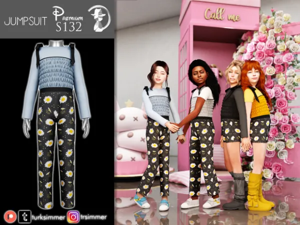 Alpha Jumpsuit S132 by turksimmer - The Sims 4 Custom Content