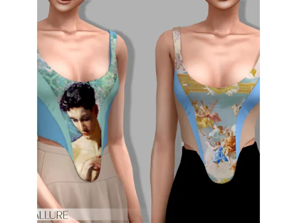 Alpha Belaloallure Ester corset by simsfinds - The Sims 4 Custom Content