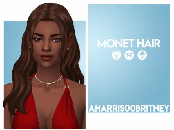 Maxis Match Monet Hair by aharris00britney - The Sims 4 Custom Content