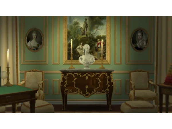 Maxis Match Louis XV Candlestick - The Sims 4 Custom Content