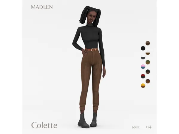 Maxis Match Colette Outfit by Madlen - The Sims 4 Custom Content