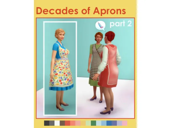 Maxis Match Decades of Aprons - The Sims 4 Custom Content