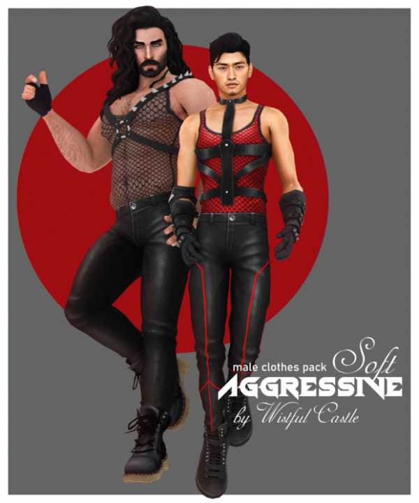 Maxis Match Soft Aggressive (clothes pack) by simsfinds - The Sims 4 Custom Content