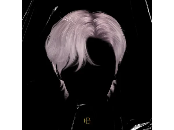 Alpha HAIR 34 WAN PERM by MoooD - The Sims 4 Custom Content
