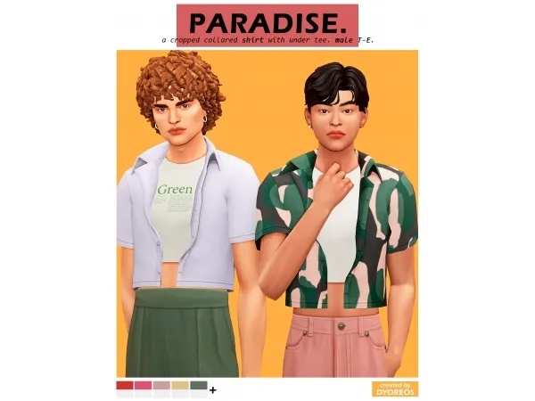 Maxis Match [Dyoreos] Paradise Top by dyoreos - The Sims 4 Custom Content