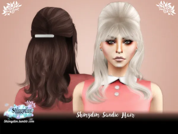 Alpha Sandie Hair Naturals Unnaturals by Shimydim - The Sims 4 Custom Content