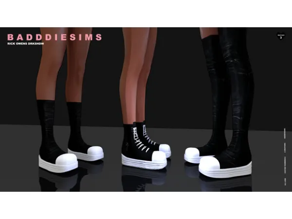 Alpha RICK OWENS DRKSHDW COLLECTION by BADDDIESIMS - The Sims 4 Custom Content