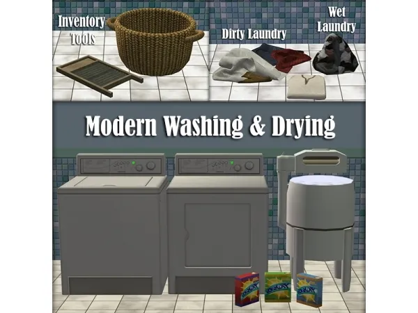 Loads O Laundry - The Sims 2 Custom Content