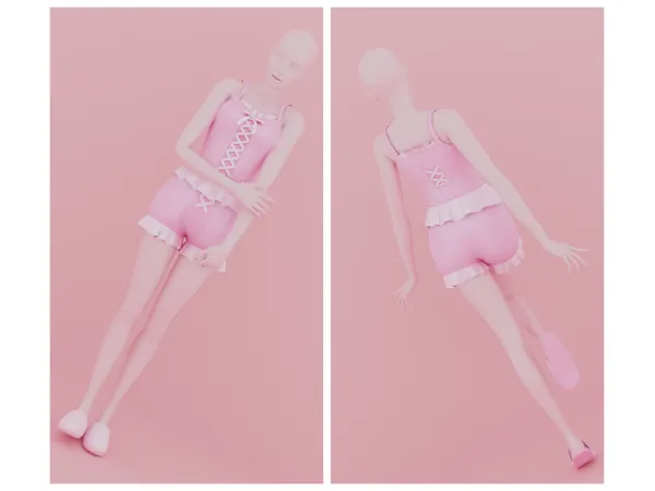 Alpha pj set by sadlydulcet - The Sims 4 Custom Content
