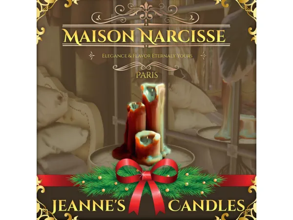 Alpha Jeanne's Candles Set by Maison Narcisse - The Sims 4 Custom Content