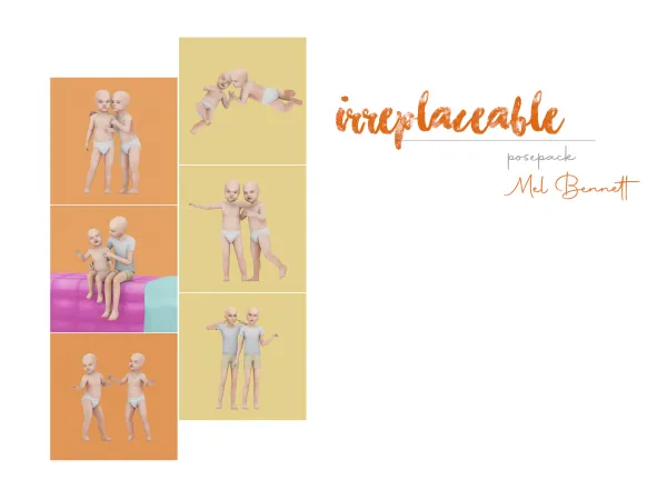 Maxis Match Irreplaceable Posepack - The Sims 4 Custom Content