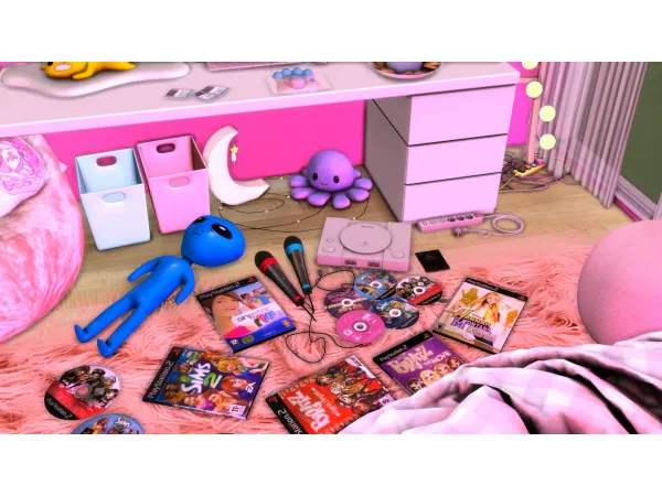 Mix Y2K PS2 Pack by laskrillz - The Sims 4 Custom Content