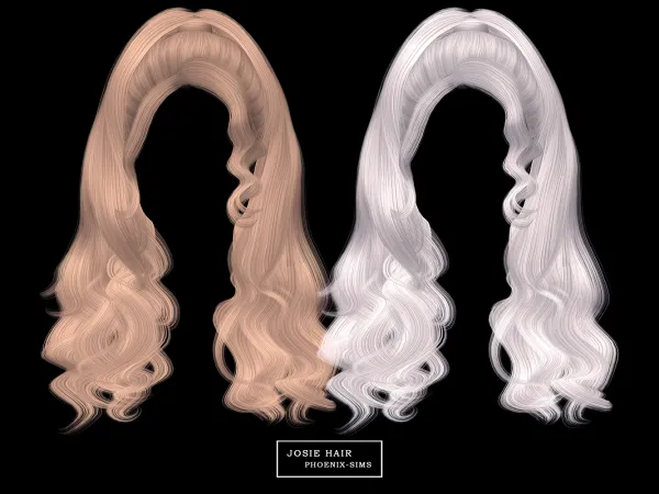 Alpha Josie Hair - The Sims 4 Custom Content
