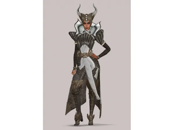 Mix Vivienne from Dragon Age Inquisition by plazasims - The Sims 4 Custom Content