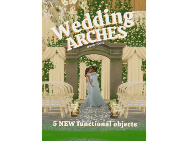 Maxis Match Wedding Arches - The Sims 4 Custom Content