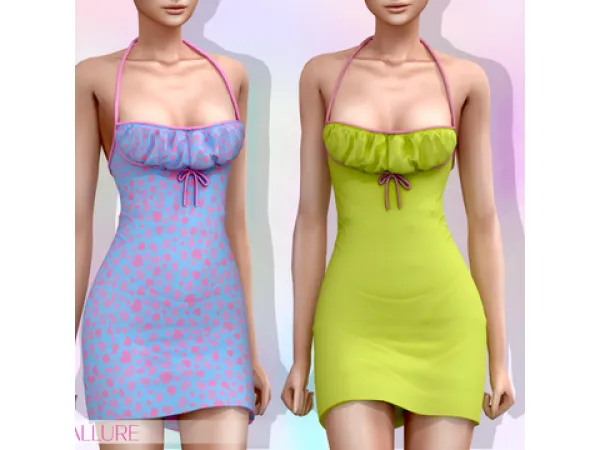 Alpha Belaloallure Cher dress by simsfinds - The Sims 4 Custom Content