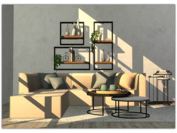 Alpha Modular Sofa Set - The Sims 4 Custom Content