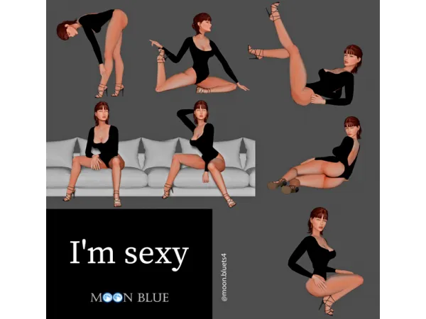 Mix I'm Sexy MOON BLUE - The Sims 4 Custom Content
