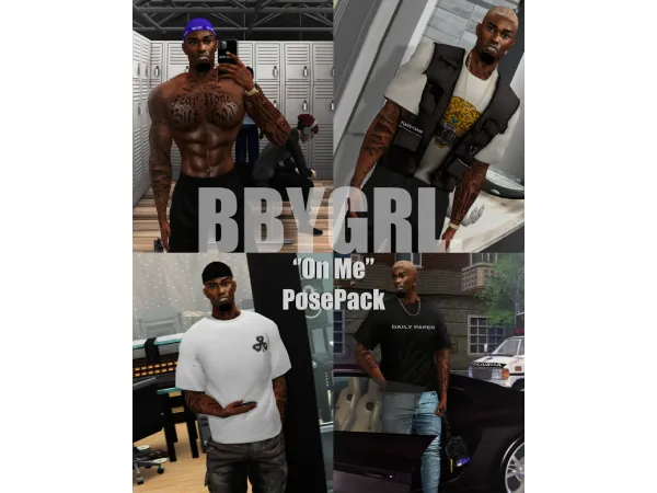Alpha ''On Me'' PosePack by simsfinds - The Sims 4 Custom Content