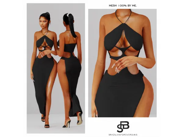 Antonella Dress - The Sims 4 Custom Content