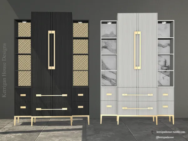 Alpha KHD Moderno Cabinet by Kerrigan House Designs - The Sims 4 Custom Content