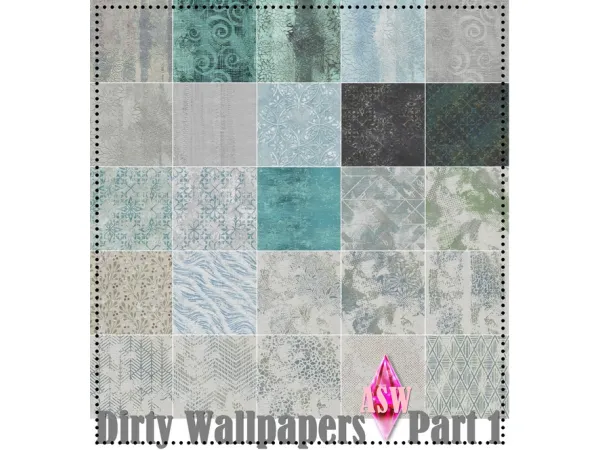 Mix Dirty Wallpapers Part 1 by Annett's Sims 4 Welt ASW - The Sims 4 Custom Content