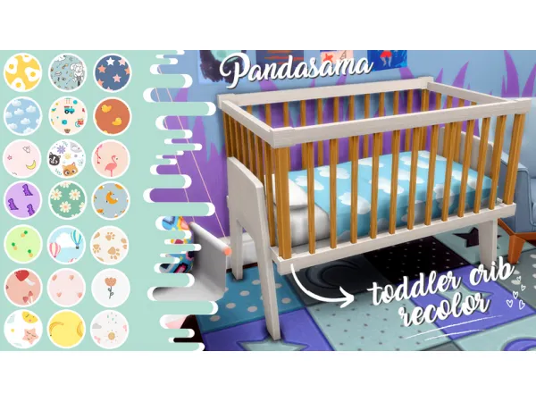 Maxis Match A Crib Recolor for Toddlers by nathansimss - The Sims 4 Custom Content
