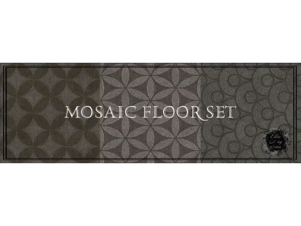 Mix Mosaic floor set by EllieMaySims - The Sims 4 Custom Content