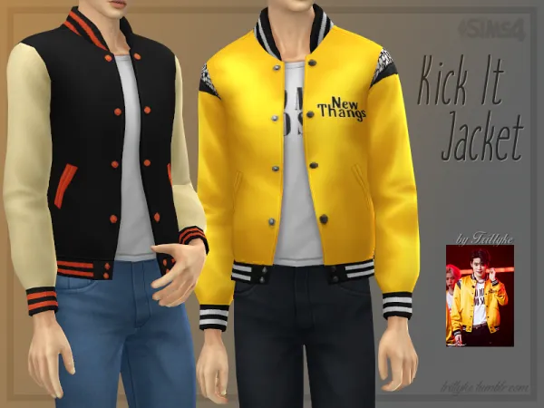 Maxis Match Kick It Jacket - The Sims 4 Custom Content