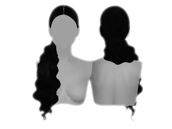 Alpha Sacha Hair by [gramsims] - The Sims 4 Custom Content