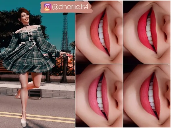 Alpha Oh Lá Lá Lipsticks - The Sims 4 Custom Content