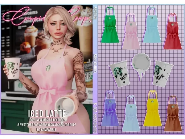 Alpha Eros ICED LATTE 800 CUUPID by 1 - The Sims 4 Custom Content