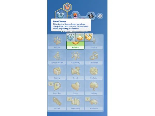 Maxis Match Free Fitness Aspiration by atillathesim - The Sims 4 Custom Content