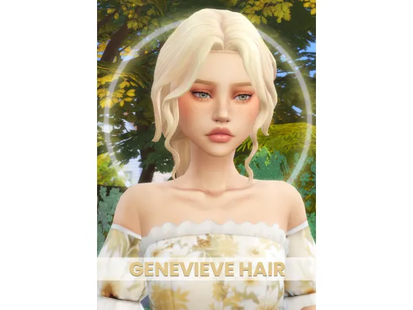Maxis Match GENEVIEVE HAIR by Lady Simmer - The Sims 4 Custom Content