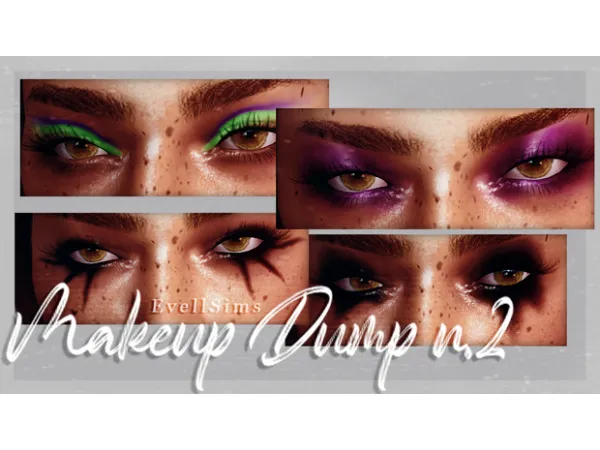 Alpha Makeup Dump n2 by EvellSims - The Sims 4 Custom Content