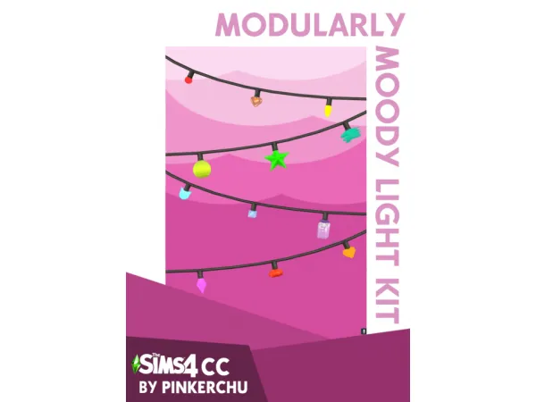 Maxis Match Modularly Moody Light Kit by Pinkerchu - The Sims 4 Custom Content