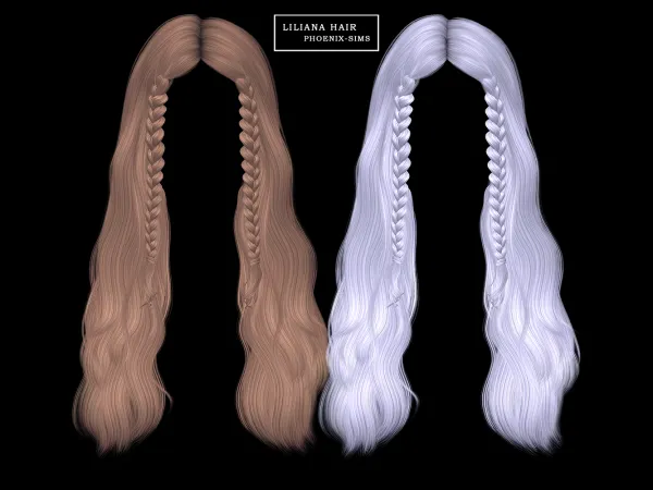 Alpha Liliana Hair - The Sims 4 Custom Content