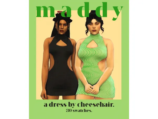 Maxis Match maddy dress by cheesehair - The Sims 4 Custom Content