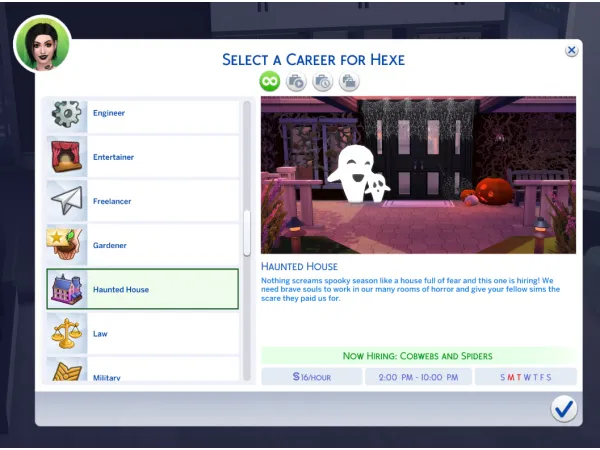 Maxis Match Haunted House Career by HexeSims - The Sims 4 Custom Content