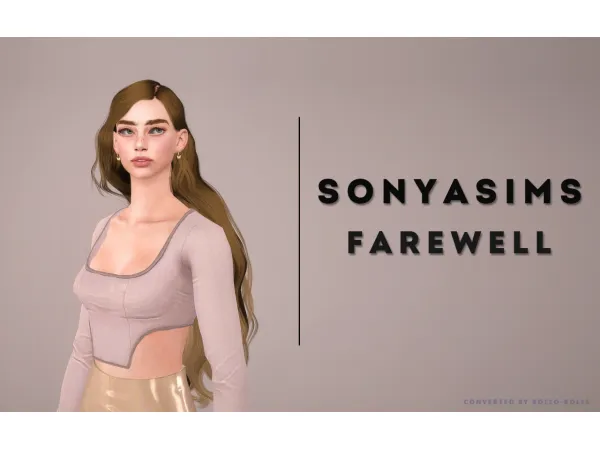 SonyaSims Farwell - The Sims 3 Custom Content