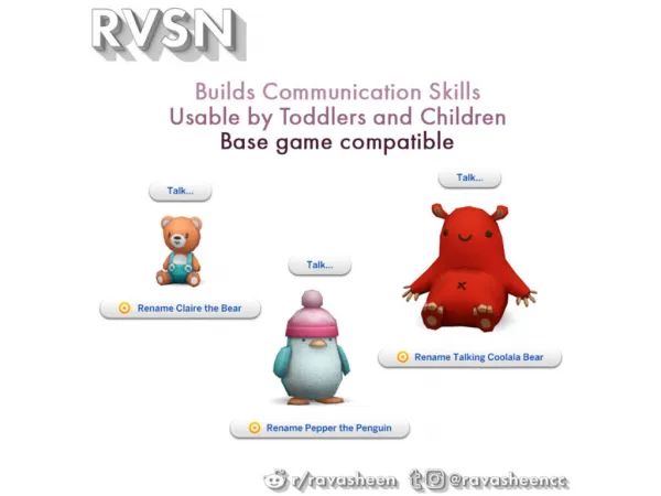 Maxis Match RAVASHEEN TALKING ANIMALS by simsfinds - The Sims 4 Custom Content
