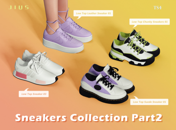 Mix Sneakers Collection Part 2 sims by simsfinds - The Sims 4 Custom Content
