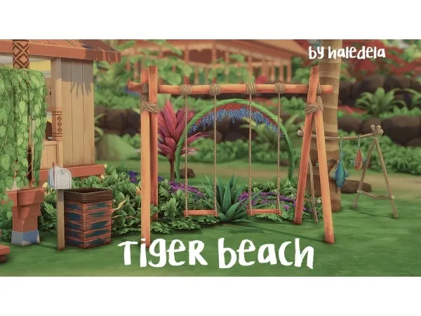 Maxis Match haledela Tiger Beach - The Sims 4 Custom Content