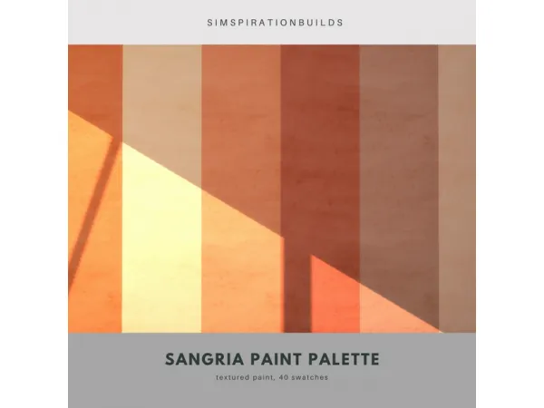 Mix Sangria Textured Paint Palette by simsfinds - The Sims 4 Custom Content