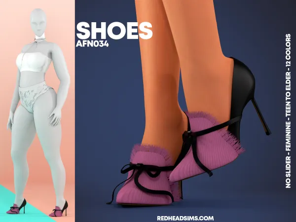 Alpha AF SHOES N034 NO SLIDER - The Sims 4 Custom Content