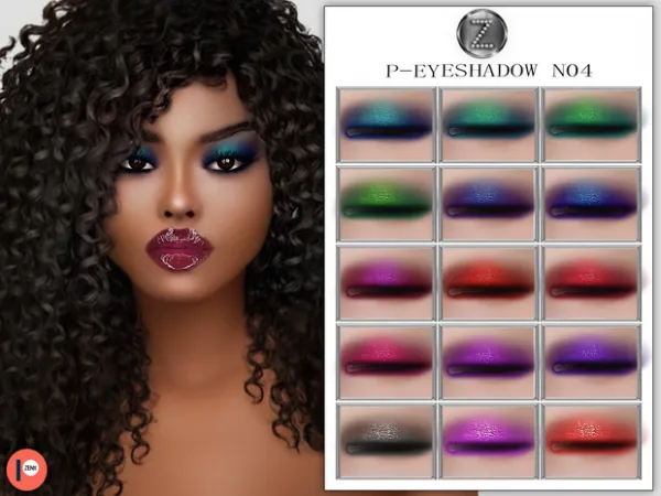 Alpha LOVE Early Access P EYEHSADOW N04 JAN1 by zenx - The Sims 4 Custom Content
