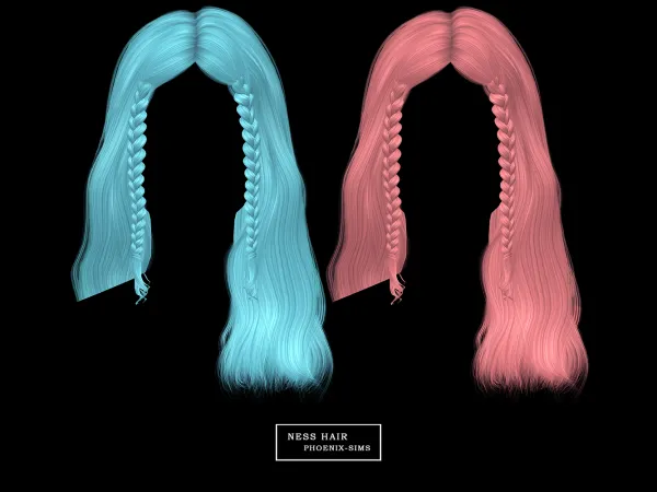 Alpha Ness Hair - The Sims 4 Custom Content