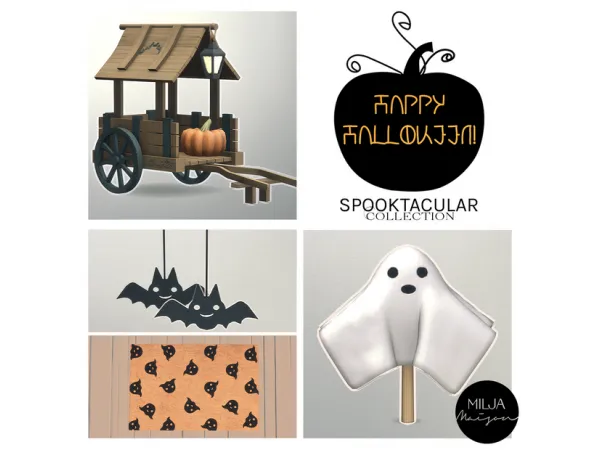 Alpha Spooktacular Collection (October 2021) by simsfinds - The Sims 4 Custom Content