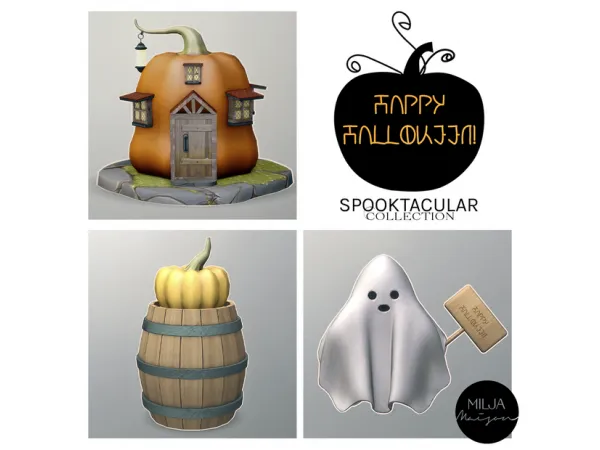 Alpha Spooktacular Collection (October 2021) by simsfinds - The Sims 4 Custom Content